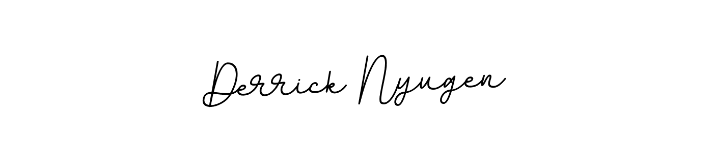 Create a beautiful signature design for name Derrick Nyugen. With this signature (BallpointsItalic-DORy9) fonts, you can make a handwritten signature for free. Derrick Nyugen signature style 11 images and pictures png