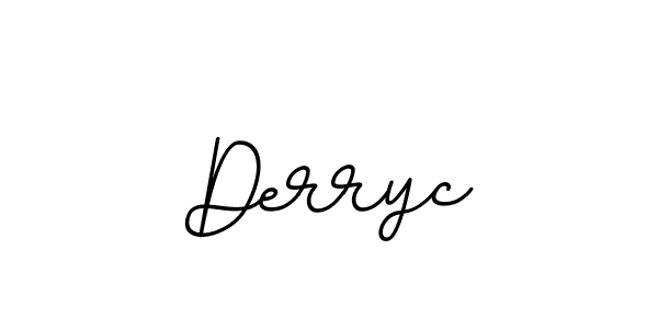 How to make Derryc signature? BallpointsItalic-DORy9 is a professional autograph style. Create handwritten signature for Derryc name. Derryc signature style 11 images and pictures png