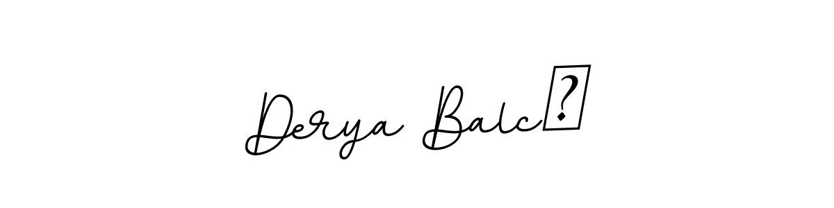 Make a beautiful signature design for name Derya Balcı. With this signature (BallpointsItalic-DORy9) style, you can create a handwritten signature for free. Derya Balcı signature style 11 images and pictures png