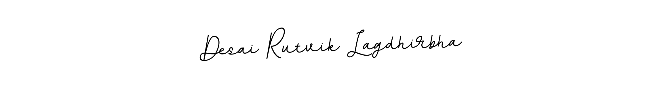 You should practise on your own different ways (BallpointsItalic-DORy9) to write your name (Desai Rutvik Lagdhirbha) in signature. don't let someone else do it for you. Desai Rutvik Lagdhirbha signature style 11 images and pictures png