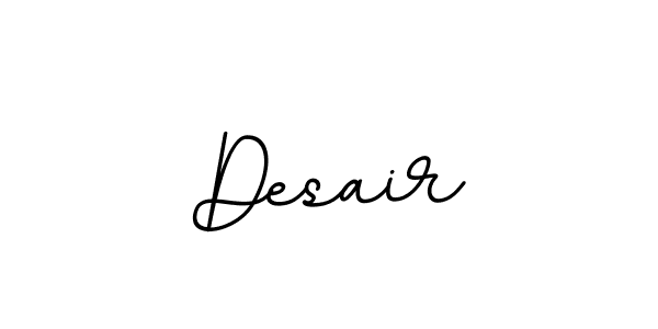 Create a beautiful signature design for name Desair. With this signature (BallpointsItalic-DORy9) fonts, you can make a handwritten signature for free. Desair signature style 11 images and pictures png