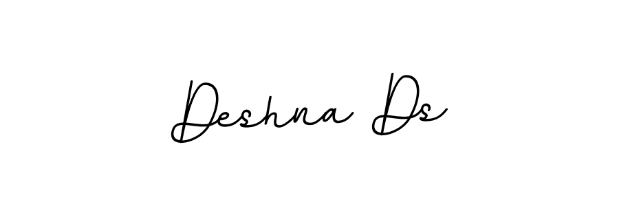 Create a beautiful signature design for name Deshna Ds. With this signature (BallpointsItalic-DORy9) fonts, you can make a handwritten signature for free. Deshna Ds signature style 11 images and pictures png