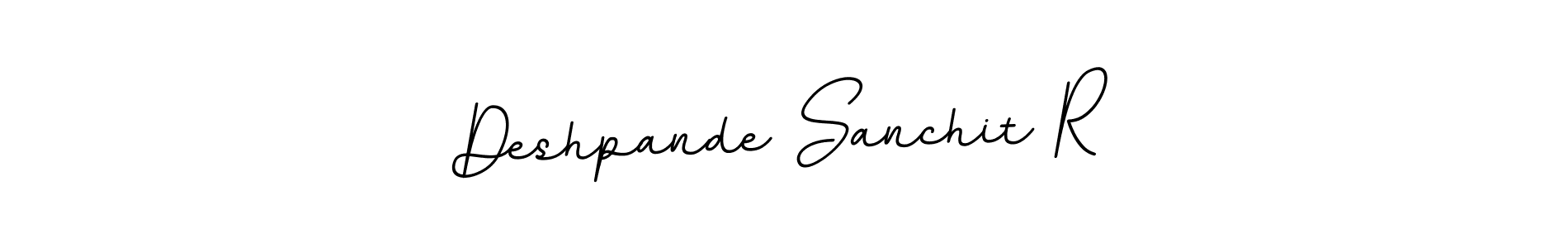Make a beautiful signature design for name Deshpande Sanchit R. With this signature (BallpointsItalic-DORy9) style, you can create a handwritten signature for free. Deshpande Sanchit R signature style 11 images and pictures png