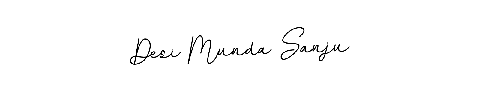 Similarly BallpointsItalic-DORy9 is the best handwritten signature design. Signature creator online .You can use it as an online autograph creator for name Desi Munda Sanju. Desi Munda Sanju signature style 11 images and pictures png