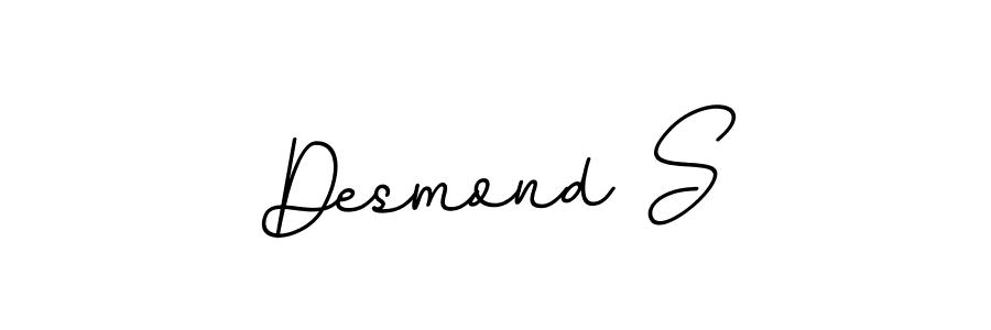 if you are searching for the best signature style for your name Desmond S. so please give up your signature search. here we have designed multiple signature styles  using BallpointsItalic-DORy9. Desmond S signature style 11 images and pictures png