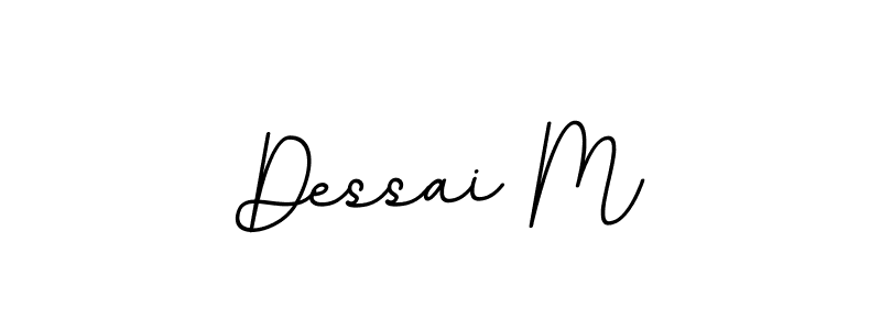 How to make Dessai M name signature. Use BallpointsItalic-DORy9 style for creating short signs online. This is the latest handwritten sign. Dessai M signature style 11 images and pictures png