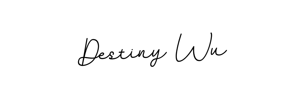 Use a signature maker to create a handwritten signature online. With this signature software, you can design (BallpointsItalic-DORy9) your own signature for name Destiny Wu. Destiny Wu signature style 11 images and pictures png