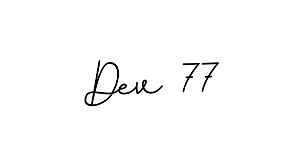Create a beautiful signature design for name Dev 77. With this signature (BallpointsItalic-DORy9) fonts, you can make a handwritten signature for free. Dev 77 signature style 11 images and pictures png