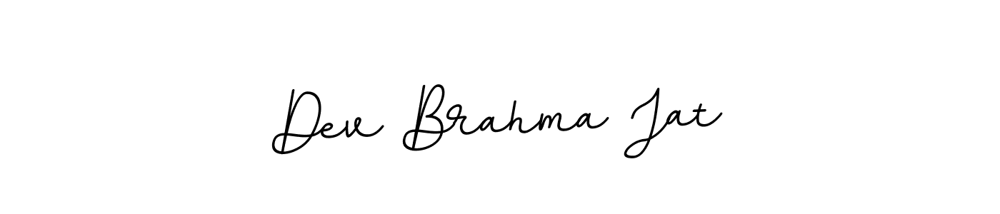 How to make Dev Brahma Jat name signature. Use BallpointsItalic-DORy9 style for creating short signs online. This is the latest handwritten sign. Dev Brahma Jat signature style 11 images and pictures png