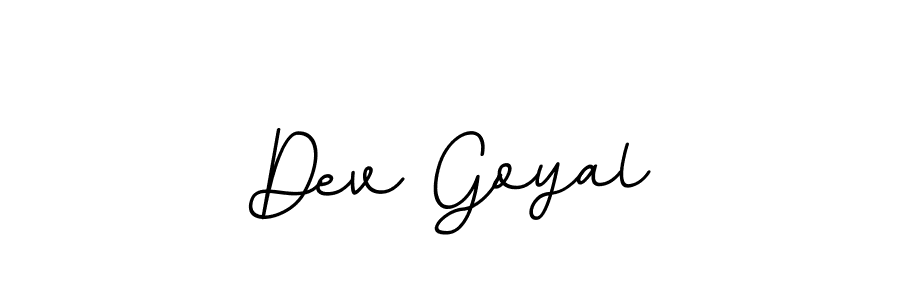 The best way (BallpointsItalic-DORy9) to make a short signature is to pick only two or three words in your name. The name Dev Goyal include a total of six letters. For converting this name. Dev Goyal signature style 11 images and pictures png