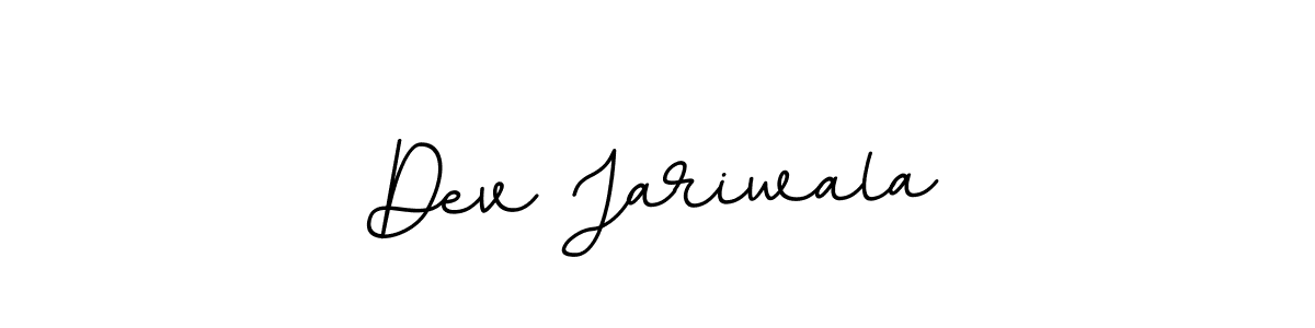 The best way (BallpointsItalic-DORy9) to make a short signature is to pick only two or three words in your name. The name Dev Jariwala include a total of six letters. For converting this name. Dev Jariwala signature style 11 images and pictures png