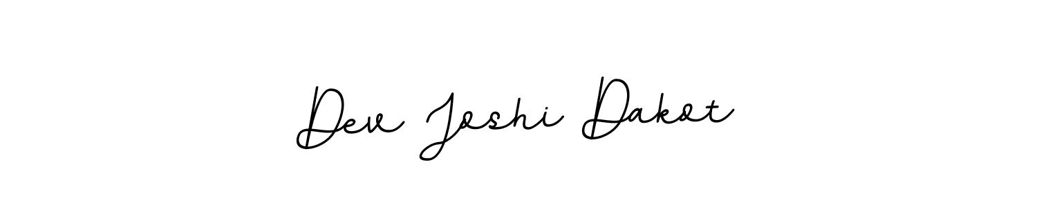 Create a beautiful signature design for name Dev Joshi Dakot. With this signature (BallpointsItalic-DORy9) fonts, you can make a handwritten signature for free. Dev Joshi Dakot signature style 11 images and pictures png