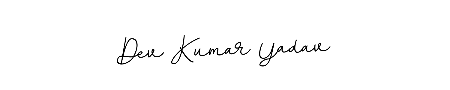 How to make Dev Kumar Yadav name signature. Use BallpointsItalic-DORy9 style for creating short signs online. This is the latest handwritten sign. Dev Kumar Yadav signature style 11 images and pictures png