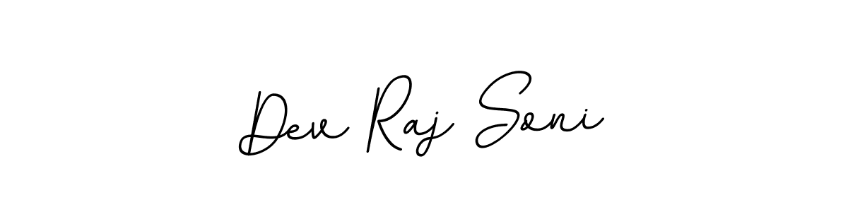 Design your own signature with our free online signature maker. With this signature software, you can create a handwritten (BallpointsItalic-DORy9) signature for name Dev Raj Soni. Dev Raj Soni signature style 11 images and pictures png