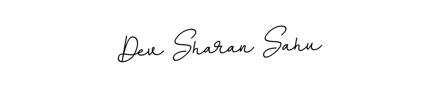 You should practise on your own different ways (BallpointsItalic-DORy9) to write your name (Dev Sharan Sahu) in signature. don't let someone else do it for you. Dev Sharan Sahu signature style 11 images and pictures png