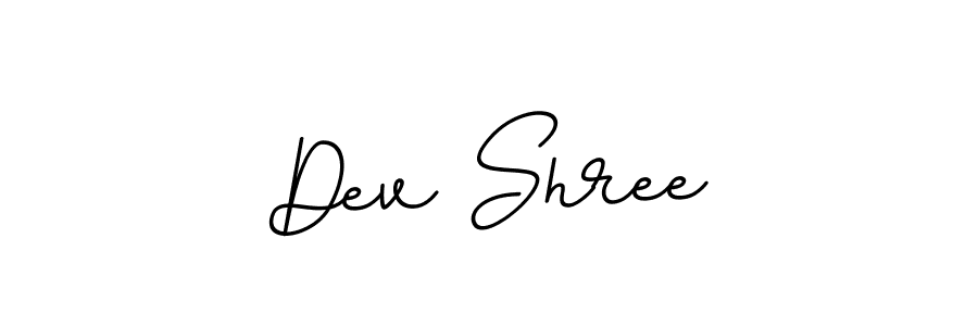 How to make Dev Shree name signature. Use BallpointsItalic-DORy9 style for creating short signs online. This is the latest handwritten sign. Dev Shree signature style 11 images and pictures png