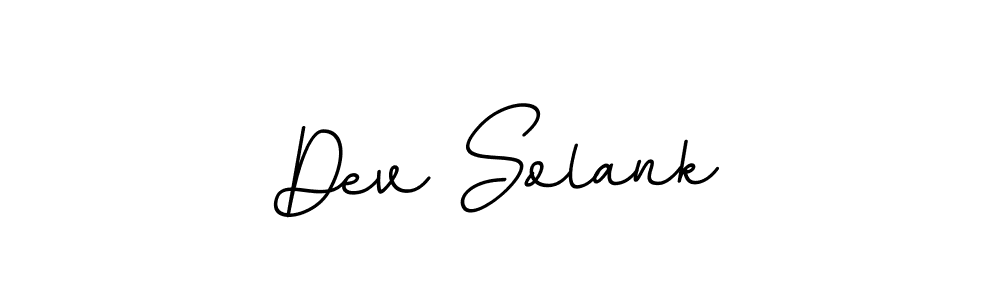 The best way (BallpointsItalic-DORy9) to make a short signature is to pick only two or three words in your name. The name Dev Solank include a total of six letters. For converting this name. Dev Solank signature style 11 images and pictures png