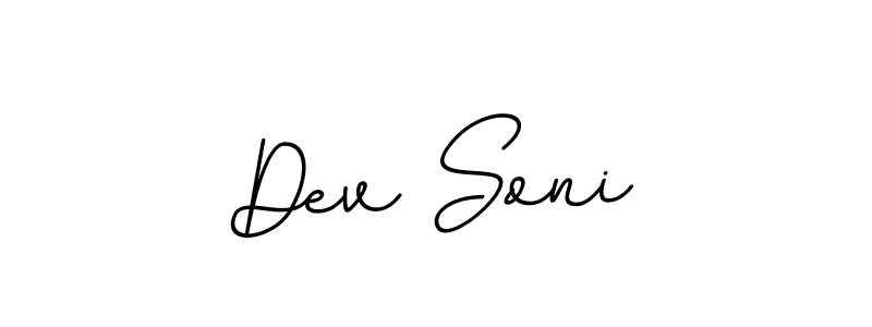 Use a signature maker to create a handwritten signature online. With this signature software, you can design (BallpointsItalic-DORy9) your own signature for name Dev Soni. Dev Soni signature style 11 images and pictures png