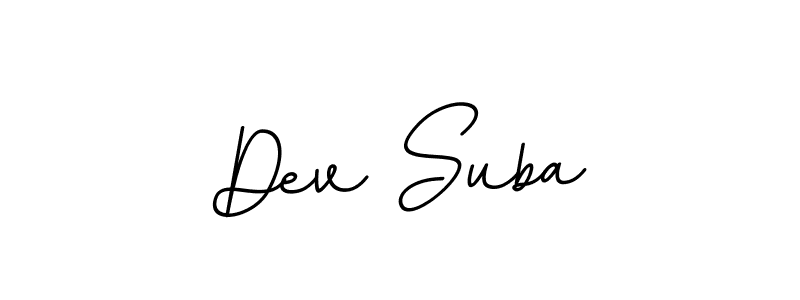 Create a beautiful signature design for name Dev Suba. With this signature (BallpointsItalic-DORy9) fonts, you can make a handwritten signature for free. Dev Suba signature style 11 images and pictures png