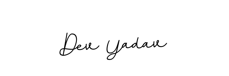 The best way (BallpointsItalic-DORy9) to make a short signature is to pick only two or three words in your name. The name Dev Yadav include a total of six letters. For converting this name. Dev Yadav signature style 11 images and pictures png
