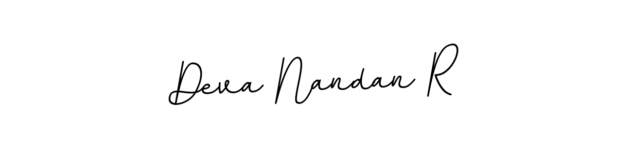 Use a signature maker to create a handwritten signature online. With this signature software, you can design (BallpointsItalic-DORy9) your own signature for name Deva Nandan R. Deva Nandan R signature style 11 images and pictures png