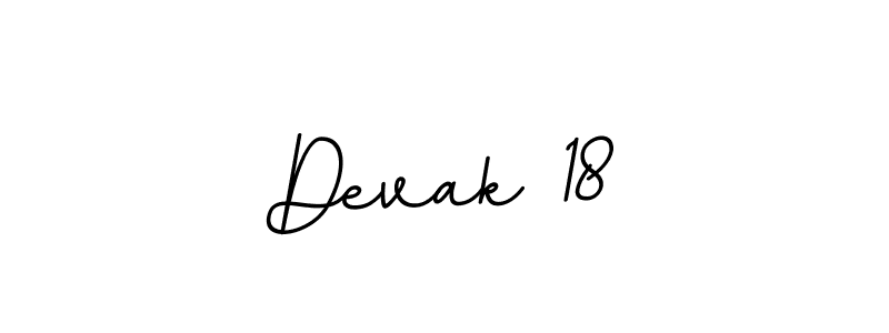 How to make Devak 18 name signature. Use BallpointsItalic-DORy9 style for creating short signs online. This is the latest handwritten sign. Devak 18 signature style 11 images and pictures png