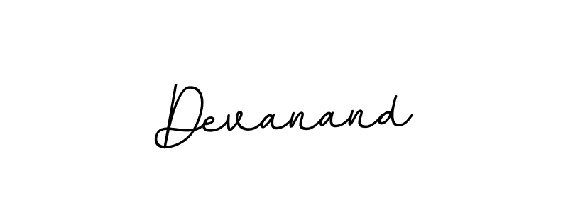 Create a beautiful signature design for name Devanand. With this signature (BallpointsItalic-DORy9) fonts, you can make a handwritten signature for free. Devanand signature style 11 images and pictures png