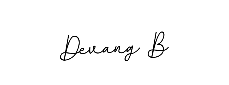 Design your own signature with our free online signature maker. With this signature software, you can create a handwritten (BallpointsItalic-DORy9) signature for name Devang B. Devang B signature style 11 images and pictures png