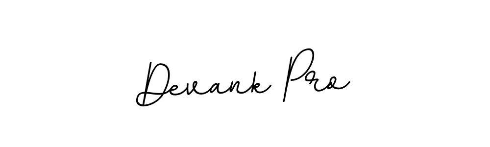 Design your own signature with our free online signature maker. With this signature software, you can create a handwritten (BallpointsItalic-DORy9) signature for name Devank Pro. Devank Pro signature style 11 images and pictures png