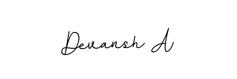 Also we have Devansh A name is the best signature style. Create professional handwritten signature collection using BallpointsItalic-DORy9 autograph style. Devansh A signature style 11 images and pictures png