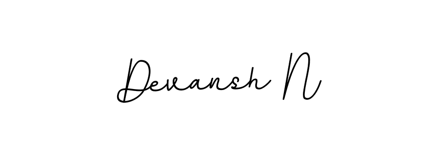 Devansh N stylish signature style. Best Handwritten Sign (BallpointsItalic-DORy9) for my name. Handwritten Signature Collection Ideas for my name Devansh N. Devansh N signature style 11 images and pictures png