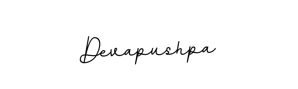 The best way (BallpointsItalic-DORy9) to make a short signature is to pick only two or three words in your name. The name Devapushpa include a total of six letters. For converting this name. Devapushpa signature style 11 images and pictures png