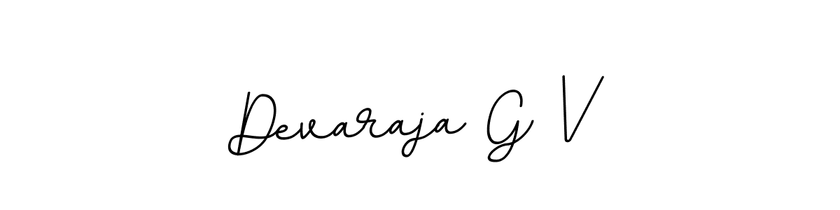 Make a beautiful signature design for name Devaraja G V. With this signature (BallpointsItalic-DORy9) style, you can create a handwritten signature for free. Devaraja G V signature style 11 images and pictures png