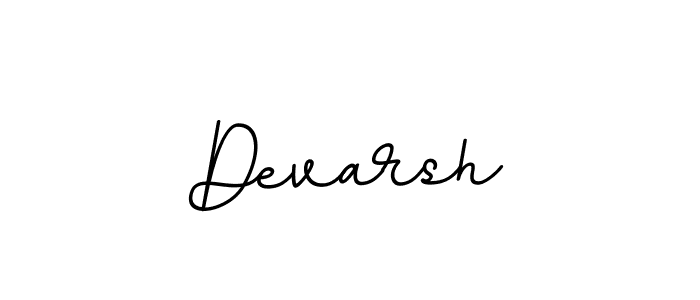 Design your own signature with our free online signature maker. With this signature software, you can create a handwritten (BallpointsItalic-DORy9) signature for name Devarsh. Devarsh signature style 11 images and pictures png