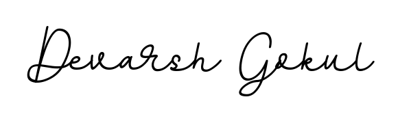 Discover the perfect balance of readability and style for Devarsh Gokul with BallpointsItalic-DORy9 font. Create your dream signature today. Devarsh Gokul signature style 11 images and pictures png