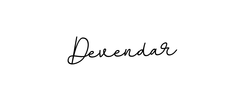Make a beautiful signature design for name Devendar. With this signature (BallpointsItalic-DORy9) style, you can create a handwritten signature for free. Devendar signature style 11 images and pictures png
