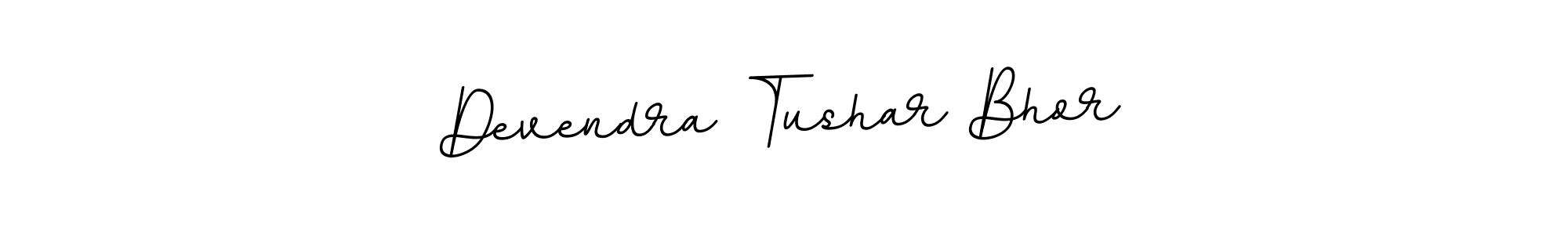 Make a beautiful signature design for name Devendra Tushar Bhor. With this signature (BallpointsItalic-DORy9) style, you can create a handwritten signature for free. Devendra Tushar Bhor signature style 11 images and pictures png