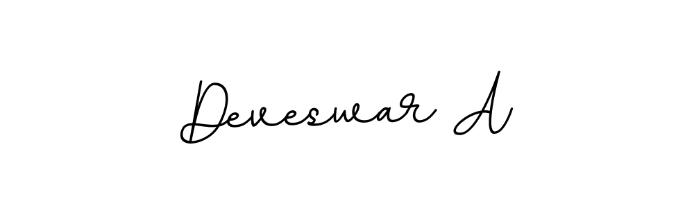 How to make Deveswar A name signature. Use BallpointsItalic-DORy9 style for creating short signs online. This is the latest handwritten sign. Deveswar A signature style 11 images and pictures png