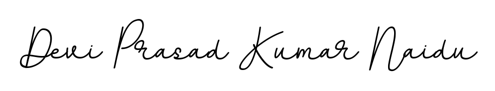 Make a beautiful signature design for name Devi Prasad Kumar Naidu. Use this online signature maker to create a handwritten signature for free. Devi Prasad Kumar Naidu signature style 11 images and pictures png