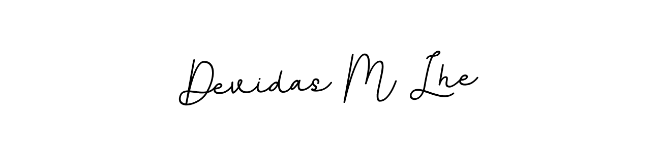 Make a beautiful signature design for name Devidas M Lhe. With this signature (BallpointsItalic-DORy9) style, you can create a handwritten signature for free. Devidas M Lhe signature style 11 images and pictures png