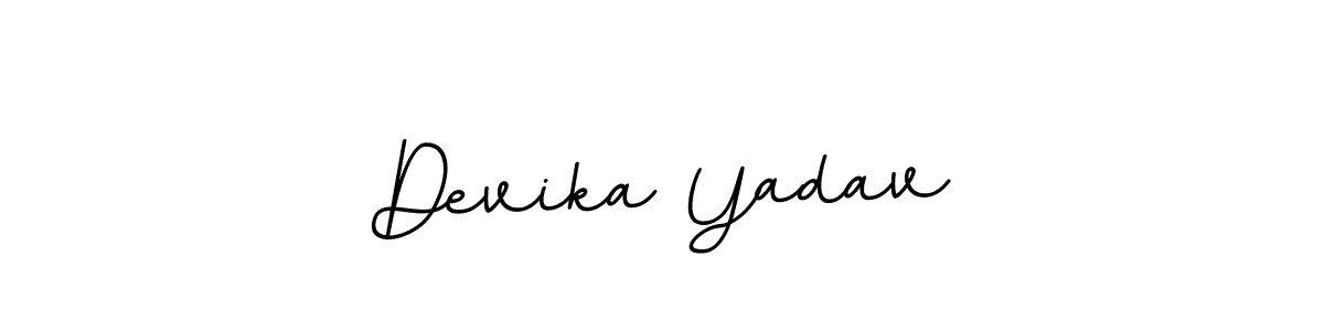 Create a beautiful signature design for name Devika Yadav. With this signature (BallpointsItalic-DORy9) fonts, you can make a handwritten signature for free. Devika Yadav signature style 11 images and pictures png