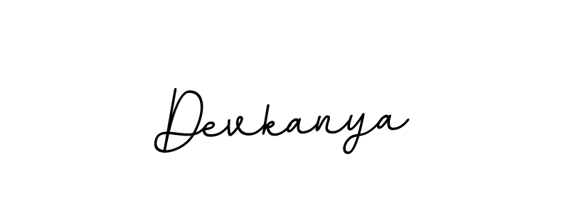 Create a beautiful signature design for name Devkanya. With this signature (BallpointsItalic-DORy9) fonts, you can make a handwritten signature for free. Devkanya signature style 11 images and pictures png