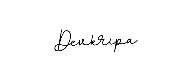 Use a signature maker to create a handwritten signature online. With this signature software, you can design (BallpointsItalic-DORy9) your own signature for name Devkripa. Devkripa signature style 11 images and pictures png