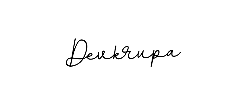 The best way (BallpointsItalic-DORy9) to make a short signature is to pick only two or three words in your name. The name Devkrupa include a total of six letters. For converting this name. Devkrupa signature style 11 images and pictures png