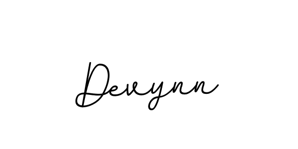 Create a beautiful signature design for name Devynn. With this signature (BallpointsItalic-DORy9) fonts, you can make a handwritten signature for free. Devynn signature style 11 images and pictures png