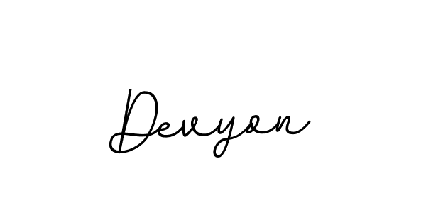 Make a beautiful signature design for name Devyon. Use this online signature maker to create a handwritten signature for free. Devyon signature style 11 images and pictures png