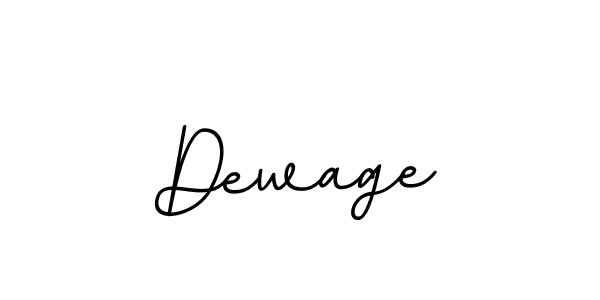 Use a signature maker to create a handwritten signature online. With this signature software, you can design (BallpointsItalic-DORy9) your own signature for name Dewage. Dewage signature style 11 images and pictures png