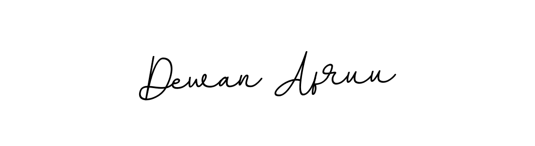 Design your own signature with our free online signature maker. With this signature software, you can create a handwritten (BallpointsItalic-DORy9) signature for name Dewan Afruu. Dewan Afruu signature style 11 images and pictures png
