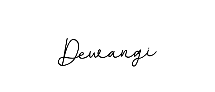 Create a beautiful signature design for name Dewangi. With this signature (BallpointsItalic-DORy9) fonts, you can make a handwritten signature for free. Dewangi signature style 11 images and pictures png