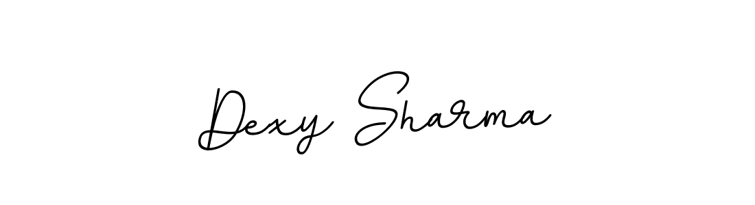 Make a beautiful signature design for name Dexy Sharma. With this signature (BallpointsItalic-DORy9) style, you can create a handwritten signature for free. Dexy Sharma signature style 11 images and pictures png